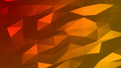 Loopable Abstract Red Orange Low Poly Background 4K Full HD V113 Stock Footage 89605335