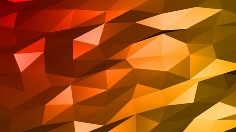 Loopable Abstract Red Orange Low Poly Background 4K Full HD V116 Stock Footage 89605369