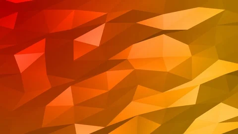 Loopable Abstract Red Orange Low Poly Background 4K Full HD V118 Stock Footage 89605390