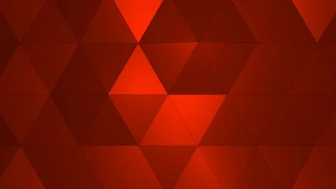 Loopable Abstract Red Orange Low Poly 3D surface as CG background V2 Stock Footage 90708106