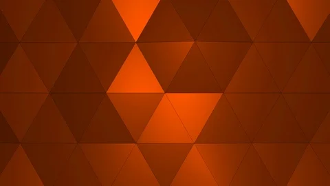 Loopable Abstract Red Orange Low Poly 3D surface as CG background V2 Stock Footage 90708114