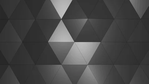 Loopable Abstract White Low Poly 3D surface as CG background  V1 Stock Footage 90707679