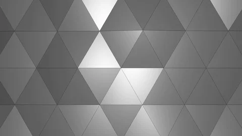 Loopable Abstract White Low Poly 3D surface as CG background  V2 Stock Footage 90708095