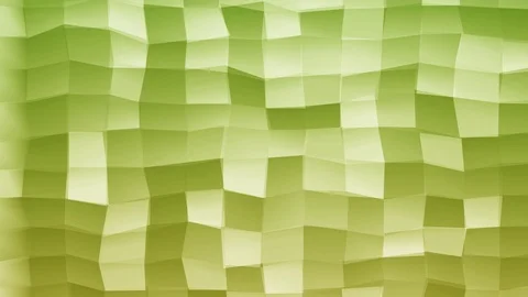 Loopable Abstract Yellow Green  Low Poly 3D surface as CG background V6 Stock Footage 90059292