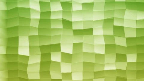 Loopable Abstract Yellow Green  Low Poly 3D surface as CG background V7 Stock Footage 90059314