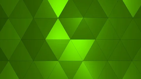 Loopable Abstract Yellow Green Low Poly 3D surface as CG background V2 Stock Footage 90707869