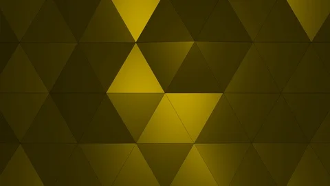 Loopable Abstract Yellow Low Poly 3D surface as CG background V1 Stock Footage 90707730