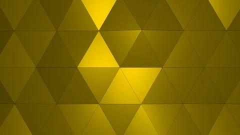 Loopable Abstract Yellow Low Poly 3D surface as CG background V2 Stock Footage 90707842