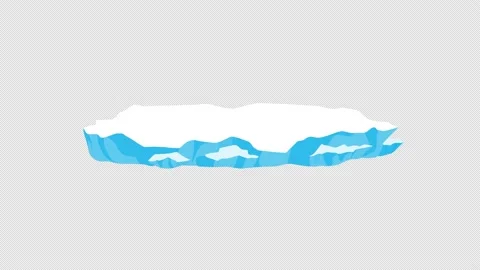 Loopable and Alpha channel file - Wiggling glacier Stock Footage 201662104