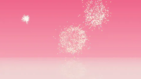 Loopable animated festive background with fireworks 스톡 동영상 141956146
