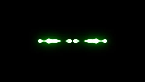 Loopable animated GREEN Lightning bolts from center strike on black background Stock Footage 91645831