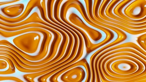 Loopable animated orange and white candy abstract swirling texture Stock Footage 255822339