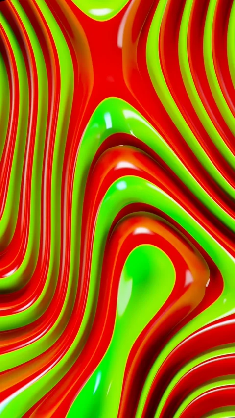 Loopable animated red and green christmas candy abstract swirling texture. Video stock 255821305