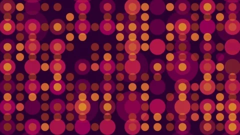Loopable animation of blinking retro pattern of colorful dots - funky pop disco Stock Footage 310778424