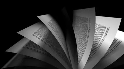 Loopable animation of book's page turning Stock Footage 37468717
