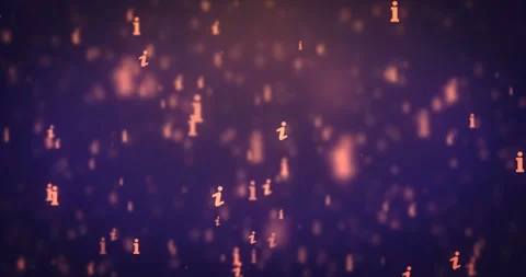 Loopable animation modern moving orange info icons background. Stock Footage 93691060