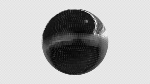 Loopable Animation of a Rotating Disco Ball Stock Footage 311476907