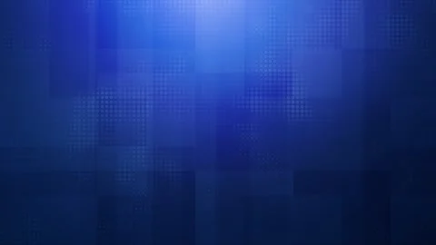 Loopable animation of subtle blinking squares and grid pattern on deep blue Stock Footage 310359772