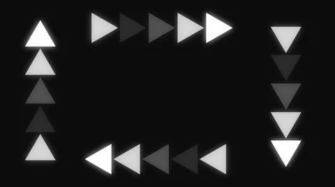 Loopable arrow background illustration. Arrow transition background, Vector a Illustrazione stock