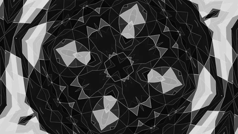 Loopable Background Abstract Pattern Curved Pixel Geometric Stock Footage 167570428