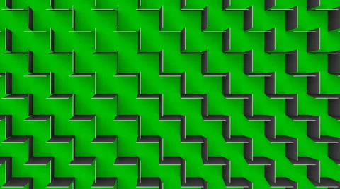 Loopable background of flipping tiles. 3D geometric animation. Stock Footage