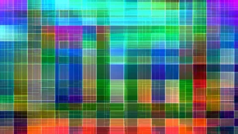 Loopable Background Glitch Grid Gateway - Colorful Portal Loopable Background Ch Vidéo 296183141