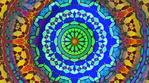 Loopable Background: Mandala Meditation Vortex Stock Footage 297636780