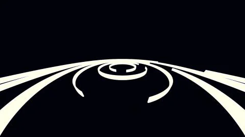 Loopable Background with nice abstract, futuristic colorful lines. Colorful Stock Illustration