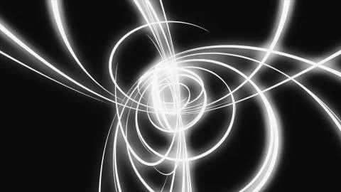 Loopable Background with nice abstract, futuristic colorful lines. Colorful Stock Illustration