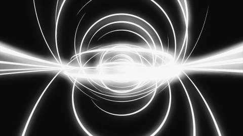 Loopable Background with nice abstract, futuristic colorful lines. Colorful Stock Illustration