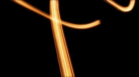 Loopable background orange light painting Stock Footage 608490