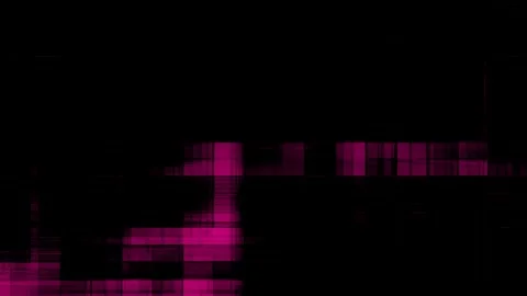 Loopable Background Pixel Parade Panorama - Dark Red View  Stock Footage 296184020