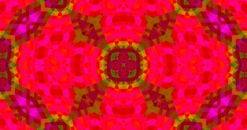 Loopable Background Seamless Loop Symmetric Abstract Pattern Video Stock Footage 166410794