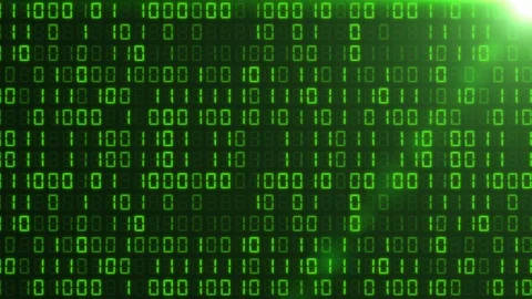 Loopable binary code background animation Stock Footage 115059587