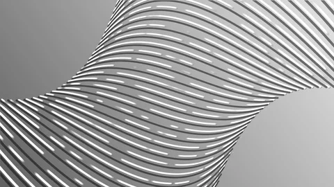 Loopable black and white stripes abstract art background Stock Footage 83228076