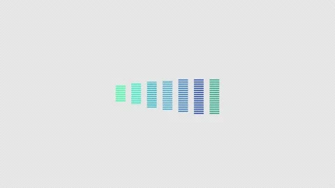 Loopable blue loading bars animation, with alpha channel Stock Footage 219557743