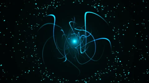 Loopable blue motion background with wavy strings Stock Footage 65497974