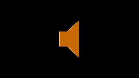 Loopable brown color 3d loudspeaker icon rotating animation black background Stock Footage 265935797