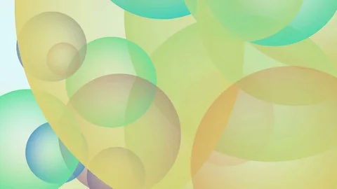 Loopable bubble abstract background template different color. 4K top view 3D Stock Footage 85428318