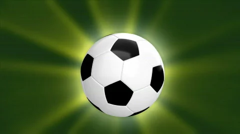 Loopable CGI soccer ball - alpha channel Stock Footage 748385
