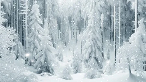 Loopable Christmas snow. Christmas forest. Stock Footage 262507717