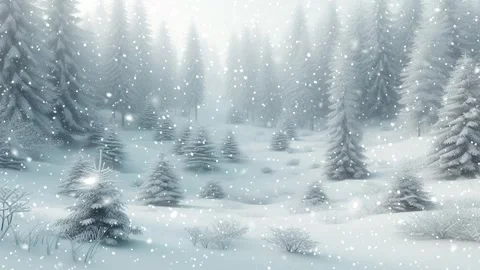 Loopable Christmas snow. Christmas forest. 库存影片 262507834