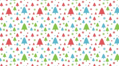 Loopable christmas trees background Stock Footage 58471166