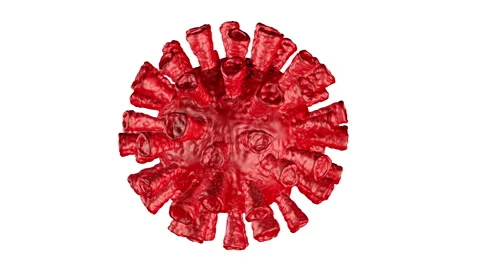 Loopable Coronavirus visualisation Stock Footage 133609875
