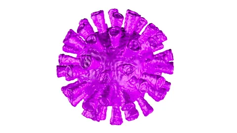 Loopable Coronavirus visualisation Stock Footage 135023800