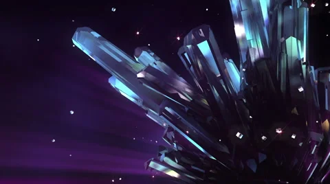 Loopable crystal background Stock Footage