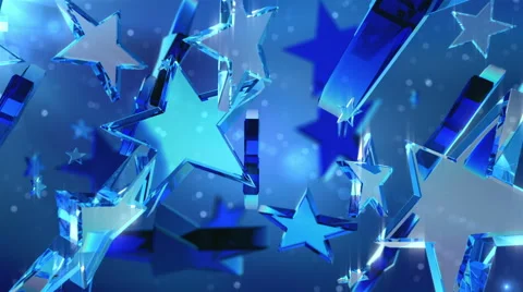 Loopable crystal stars Stock Footage 40752994