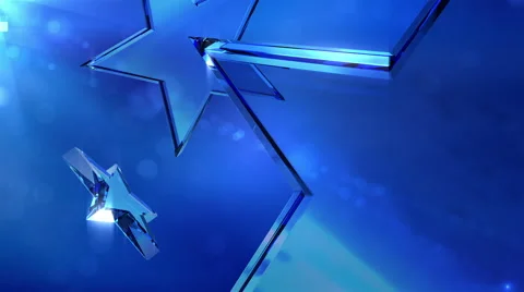 Loopable crystal stars. Stock Footage 40753694