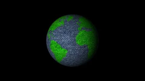 Loopable denim made earth Video stock 8920288