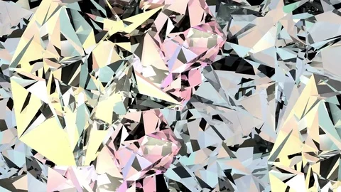 Loopable diamond surface 4k video Stock Footage 69901143